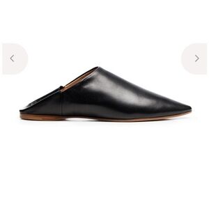 Acne Black Leather Mules
